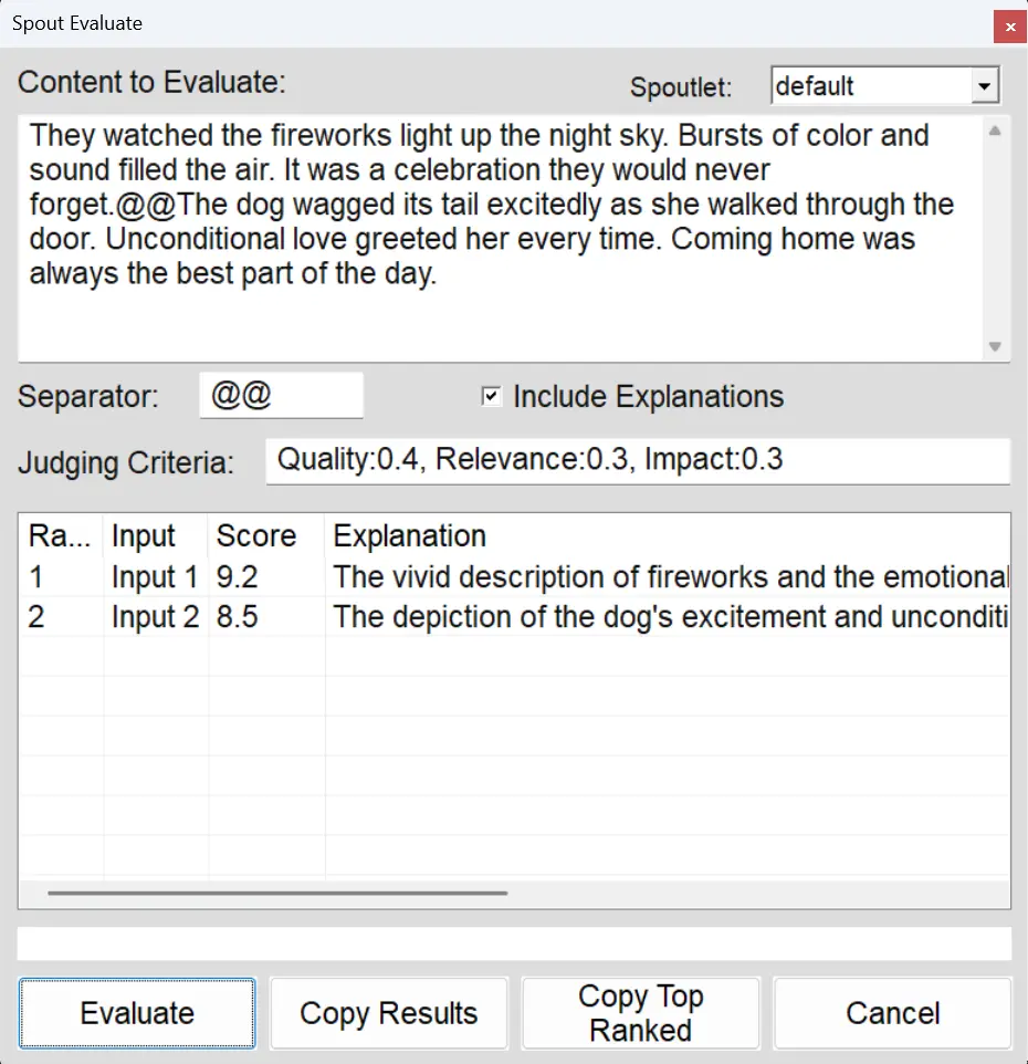 SPOUT GUI Core Module